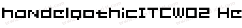 handelgothicITCW02 Heavyit字体转换